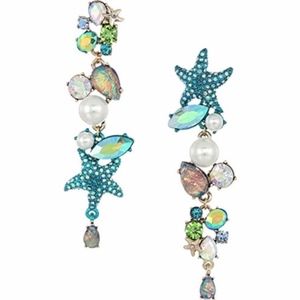 Betsey Johnson Jewelry - Betsey Johnson | Teal Aqua Blue Starfish Pearl Betsey Johnson Jewelry - Betsey Johnson | Teal Aqua Blue Starfish Pearl